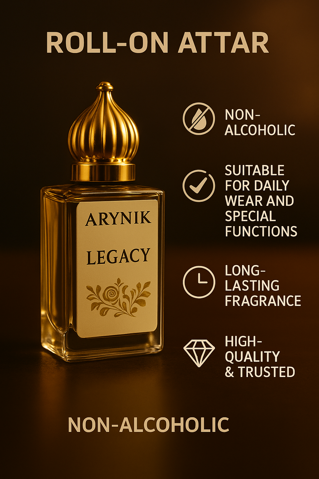 Legacy by Arynik | Arabic-French Blend | Non-Alcoholic | 12ml Roll on Attar - Image 5