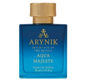 Arynik Aqua Majeste Unisex Long Lasting Perfume | Extrait De Parfum 50ml (1.69 fl.oz) | Fresh Aquatic Woody Fragrance for Men & Women